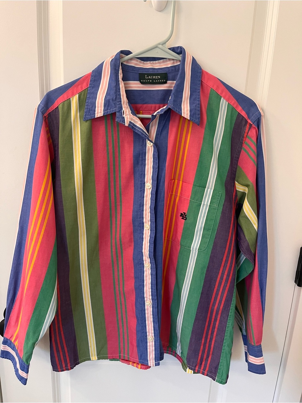 Ralph Lauren Multicolor Vertical Stripe Button-Down Shirt